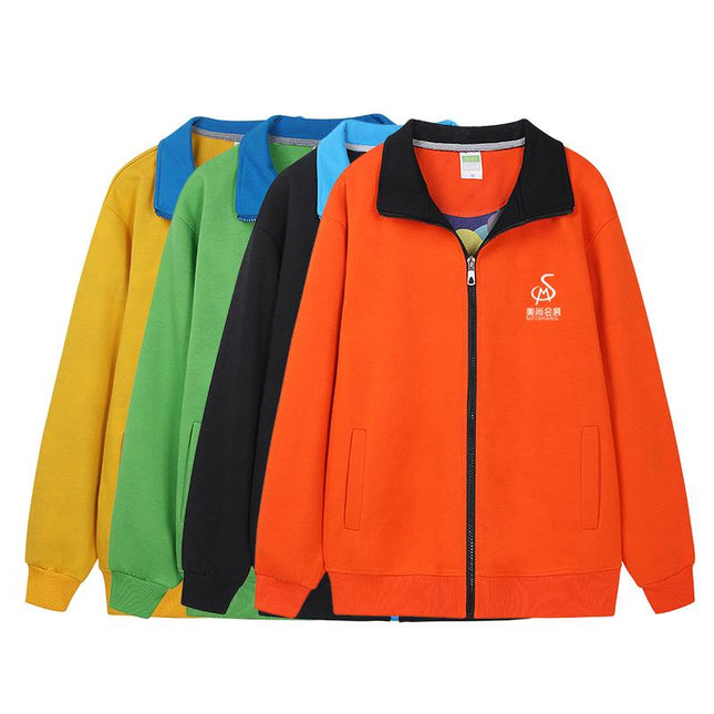 Stand-Up Collar Zipper Sweater IWG FC One Dollar Only