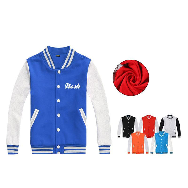 Terry Cloth Baseball Jacket