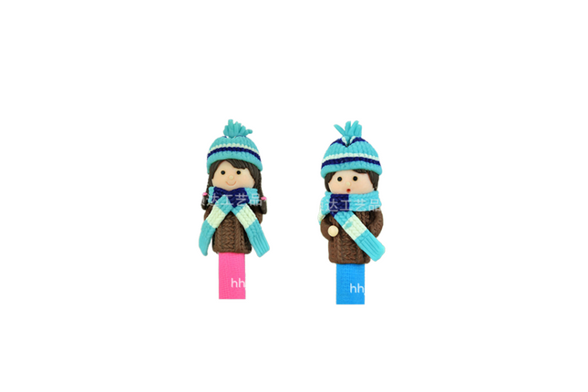 Scarf Girl/Boy Design Figurine Pen Pens One Dollar Only