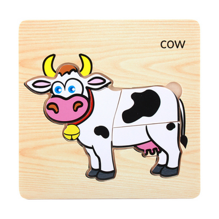 Animal Design Wooden Jigsaw Puzzle Games and Toys One Dollar Only