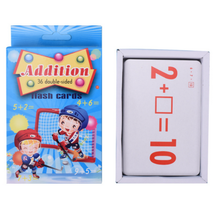 Addition Math Flash Cards Games and Toys One Dollar Only