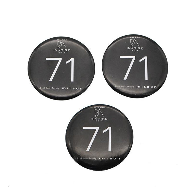 Simple Round Tinplate Brooches IWG FC One Dollar Only