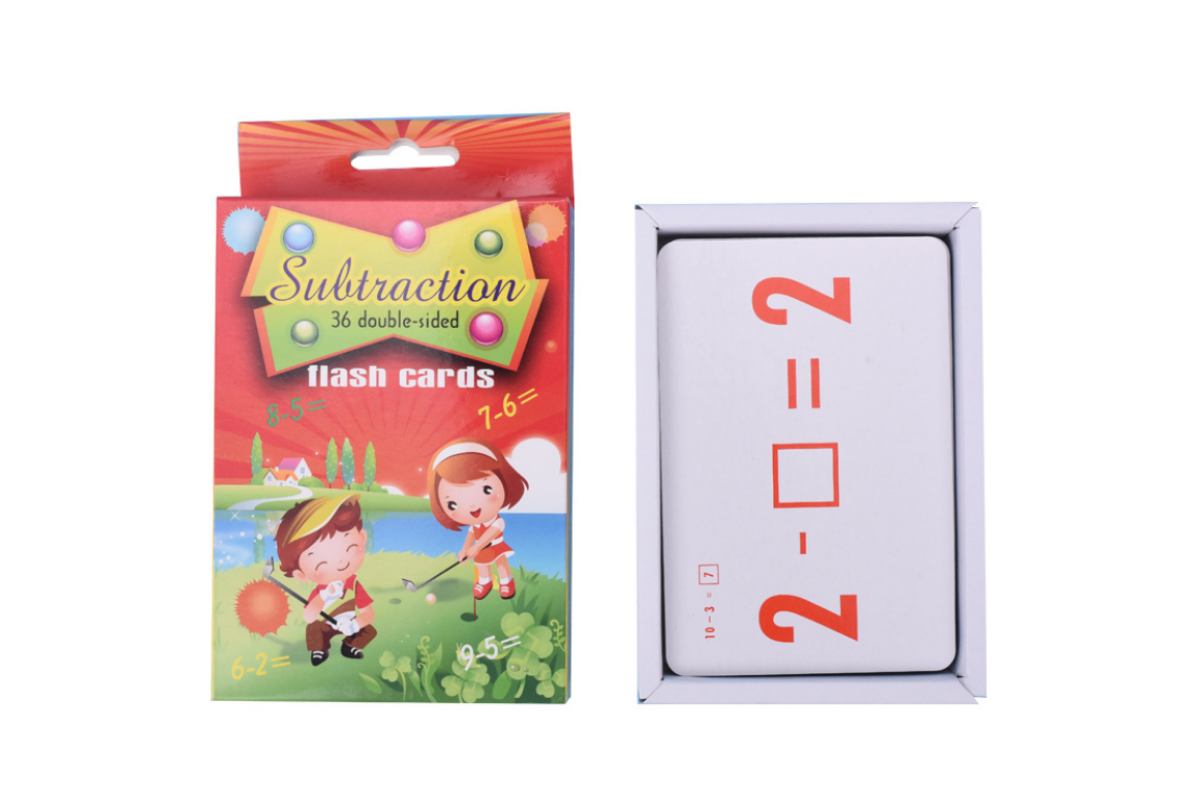 Subtraction Math Flash Cards Games and Toys One Dollar Only