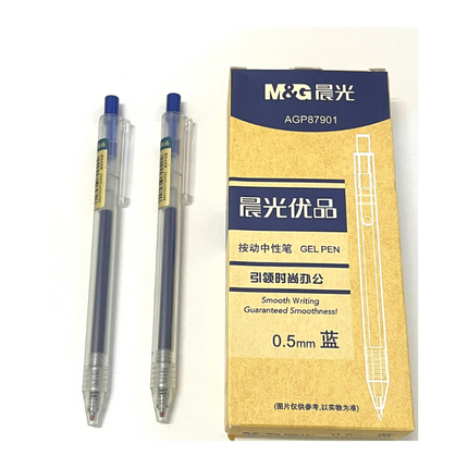 Clicker Gel Pen (Box of 12) Pens One Dollar Only