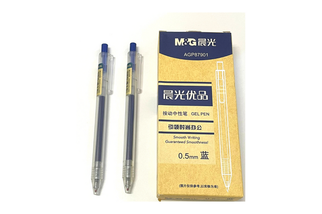 Clicker Gel Pen (Box of 12) Pens One Dollar Only