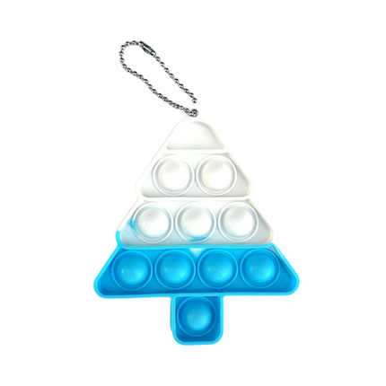 Christmas Tree Fidget Popper Keychain Seasonal One Dollar Only