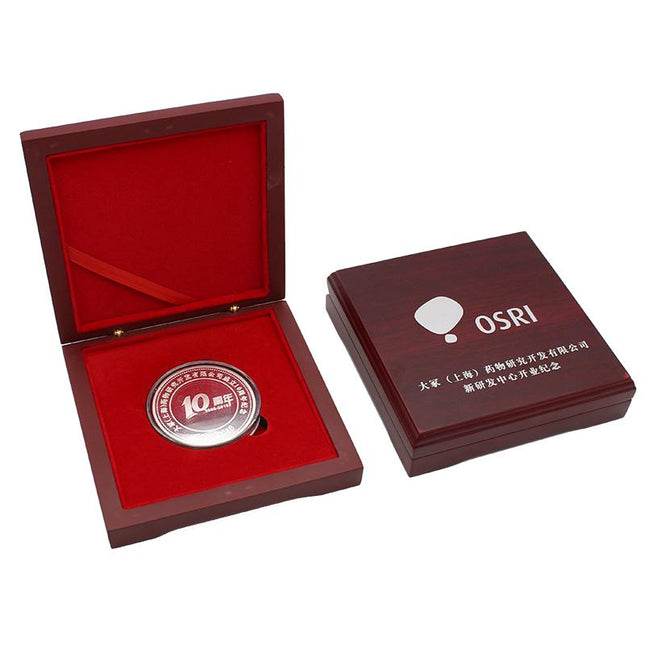 Wooden Box With Commemorative Coin Set IWG FC One Dollar Only