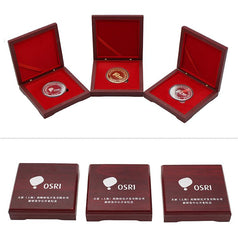 Wooden Box With Commemorative Coin Set IWG FC One Dollar Only