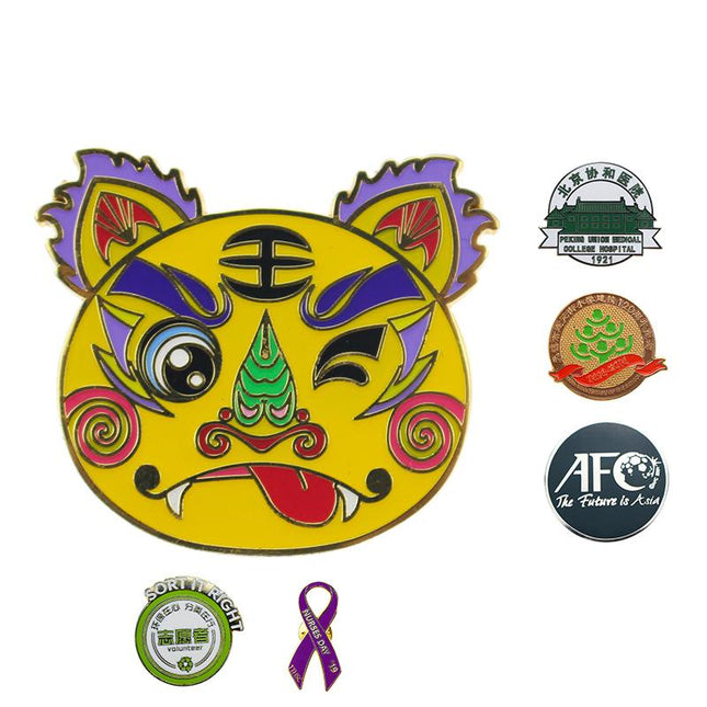 3x3cm Imitation Enamel Badges IWG FC One Dollar Only