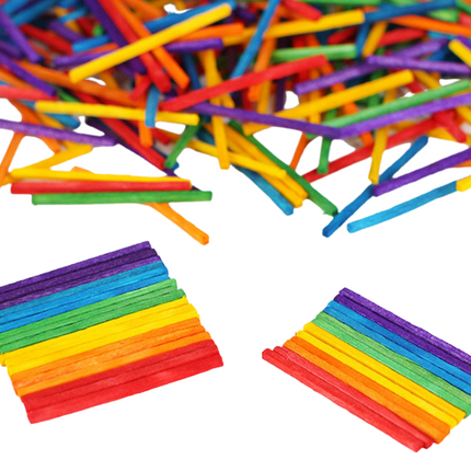 DIY Colourful Wooden Matchstick Art Craft & D.I.Y One Dollar Only