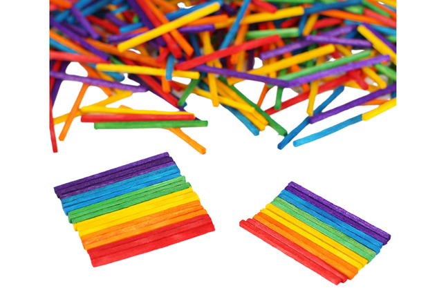 DIY Colourful Wooden Matchstick Art Craft & D.I.Y One Dollar Only
