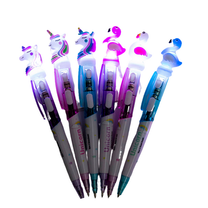 Unicorn Light Up Ballpoint Pen Pens One Dollar Only