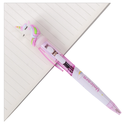 Unicorn Light Up Ballpoint Pen Pens One Dollar Only