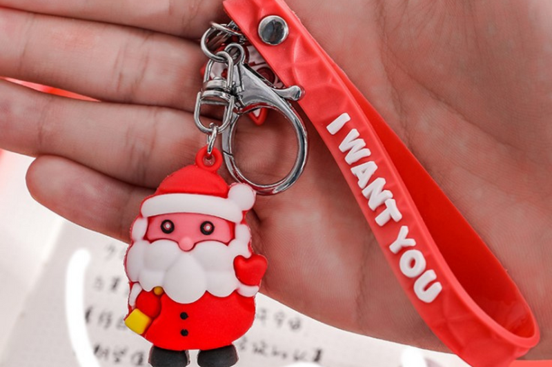Christmas Theme Key Chains Seasonal One Dollar Only