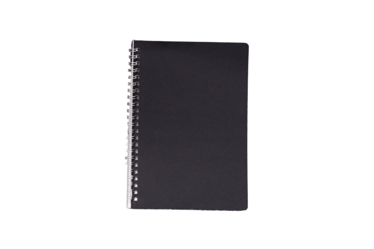 A5 Spiral Notebook with Black Cover Notebooks One Dollar Only