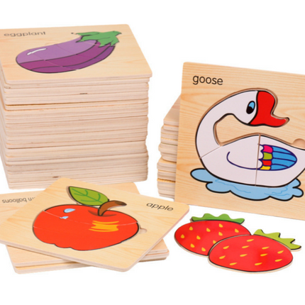 Fruit Design Wooden Jigsaw Puzzle Games and Toys One Dollar Only