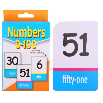 Numbers Flash Cards Games and Toys One Dollar Only