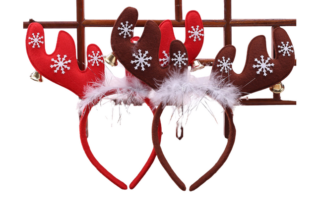 Christmas Reindeer Design Head Band Seasonal One Dollar Only