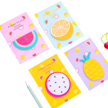 Fresh Fruit Theme Memo Pad Post-it One Dollar Only
