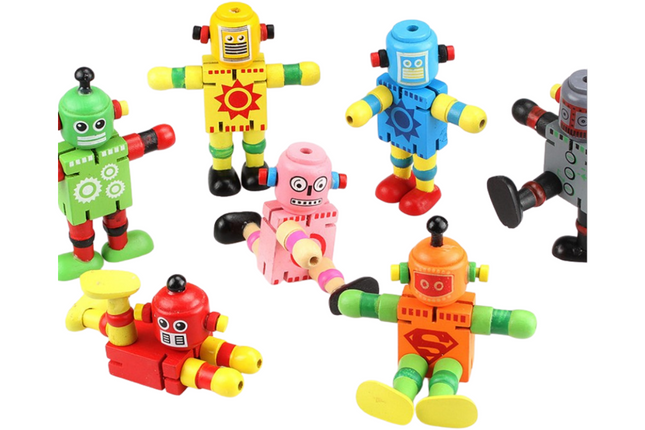 Wooden Toy Robot Games and Toys One Dollar Only