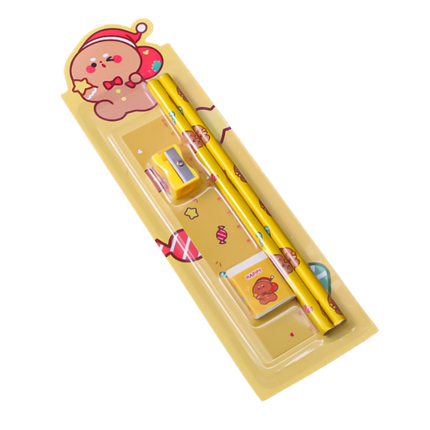 Cartoon Design 5-Piece Stationery Set Everyday Stationery One Dollar Only