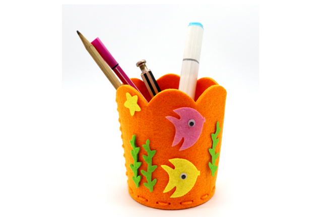 DIY Cylindrical Pen Holder Everyday Stationery One Dollar Only