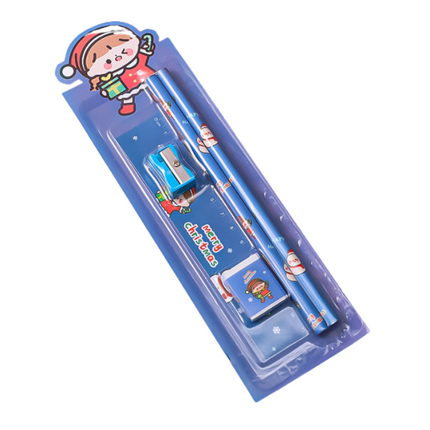Cartoon Design 5-Piece Stationery Set Everyday Stationery One Dollar Only