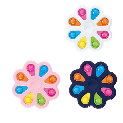 Flower Shape Spinning Fidget Toy Pop It Games and Toys One Dollar Only
