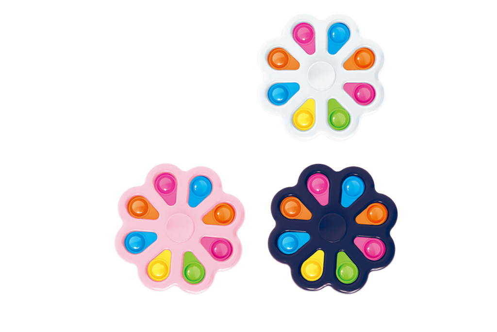 Flower Shape Spinning Fidget Toy Pop It – One Dollar Only