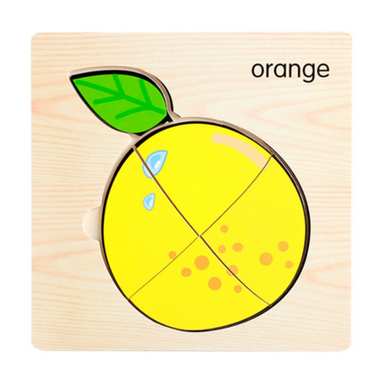 Fruit Design Wooden Jigsaw Puzzle Games and Toys One Dollar Only