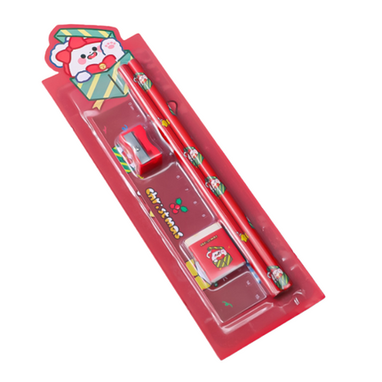 Cartoon Design 5-Piece Stationery Set Everyday Stationery One Dollar Only