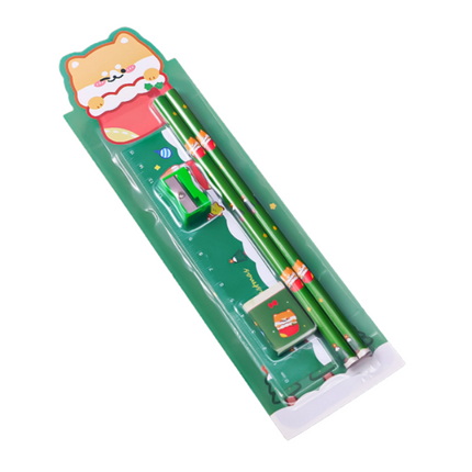 Cartoon Design 5-Piece Stationery Set Everyday Stationery One Dollar Only