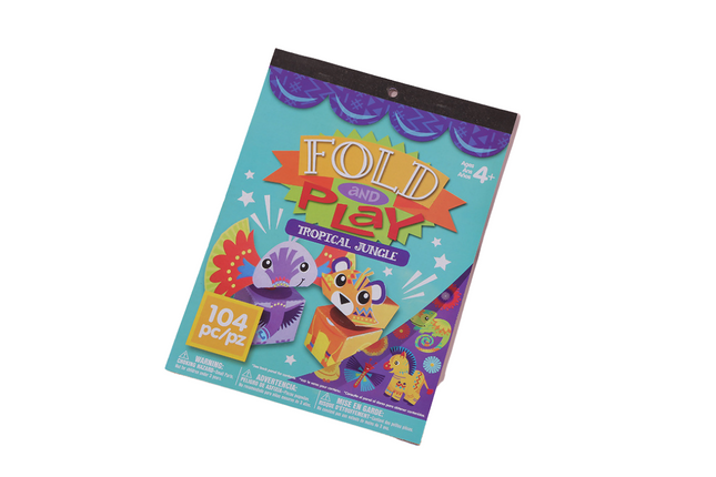 Tropical Jungle Theme DIY Fold and Play Book Art Craft & D.I.Y One Dollar Only
