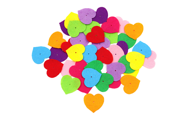 Foam Hearts Art Craft & D.I.Y One Dollar Only