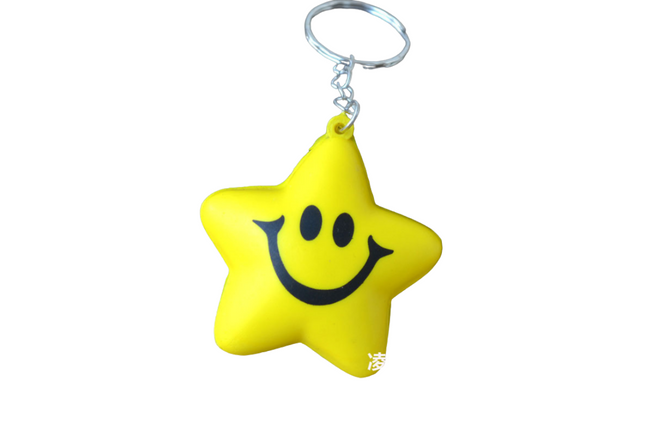 Star Stress Ball Keychain Key Chains One Dollar Only