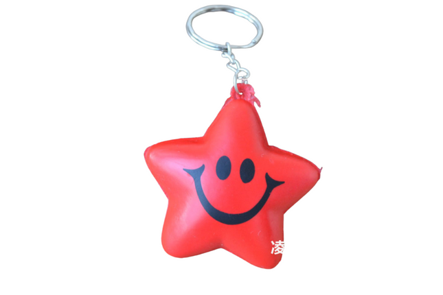 Star Stress Ball Keychain Key Chains One Dollar Only