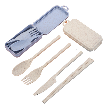 Wheat Foldable Utensil Set Personal Care One Dollar Only