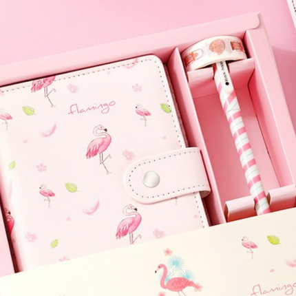 Flamingo Theme Gift Box Stationery Set One Dollar Only