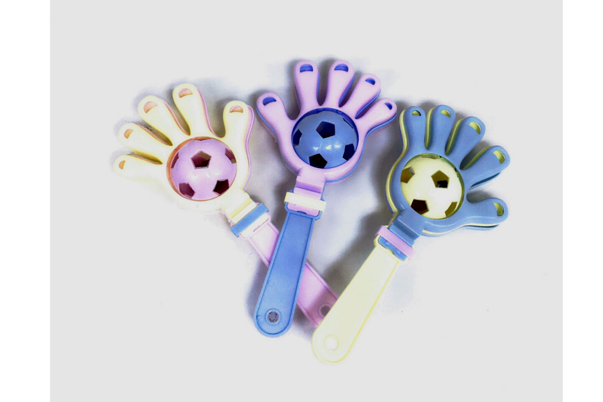 2-in-1 Clapper and Rattle Games and Toys One Dollar Only