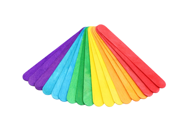 Colourful Ice Cream Sticks Art Craft & D.I.Y One Dollar Only