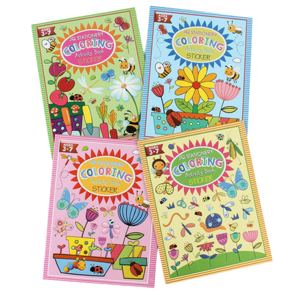 Sticker and Coloring Book Art Craft & D.I.Y One Dollar Only