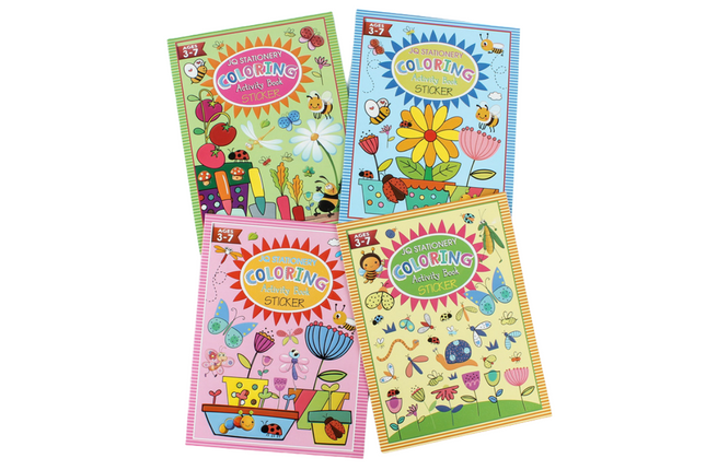 Sticker and Coloring Book Art Craft & D.I.Y One Dollar Only
