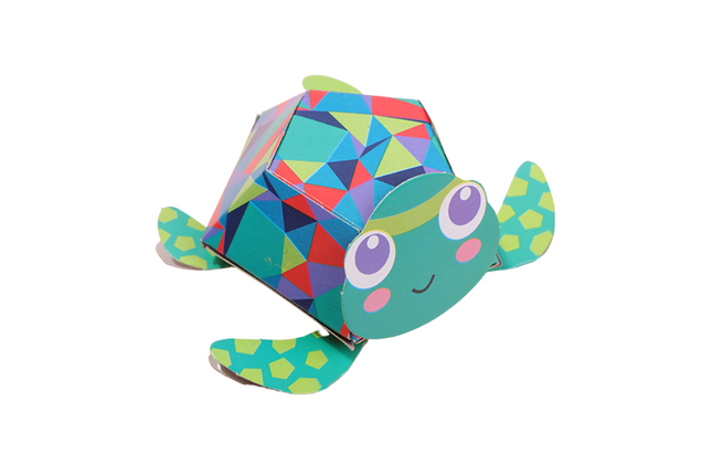 Turtle Theme DIY Fold and Play Book Art Craft & D.I.Y One Dollar Only