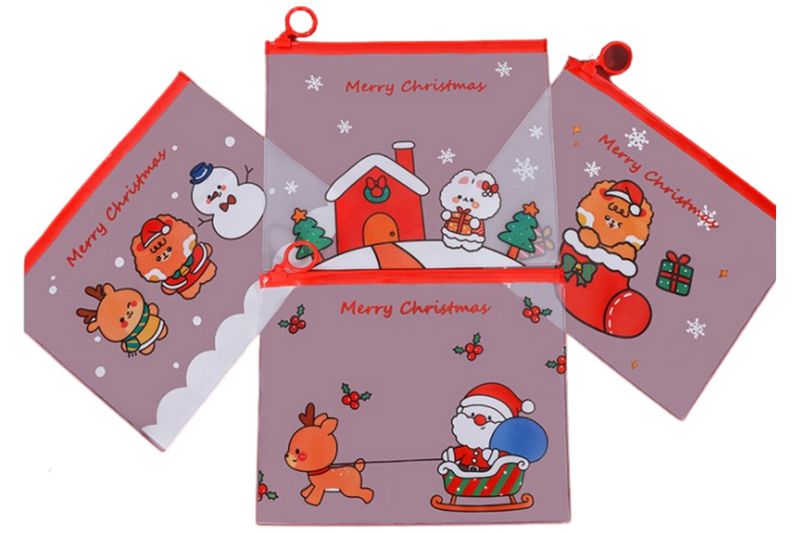 Christmas Theme A5 Zip Case