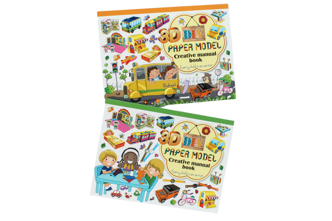 3D DIY Paper Model Book Art Craft & D.I.Y One Dollar Only