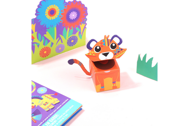 Tropical Jungle Theme DIY Fold and Play Book Art Craft & D.I.Y One Dollar Only