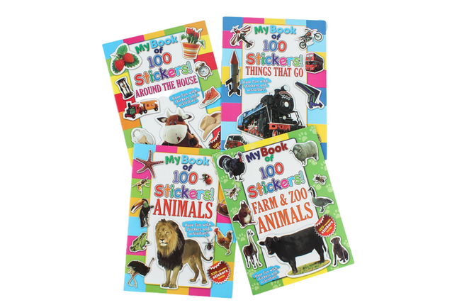100 Stickers Book Art Craft & D.I.Y One Dollar Only