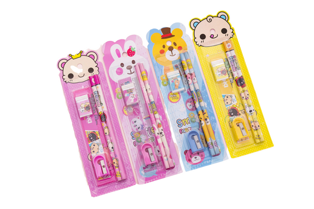 5-Piece Animal Theme Stationery Set Everyday Stationery One Dollar Only