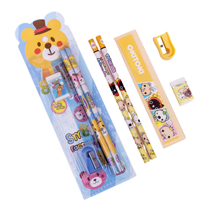 5-Piece Animal Theme Stationery Set Everyday Stationery One Dollar Only
