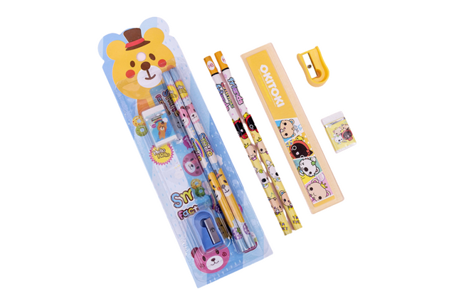 5-Piece Animal Theme Stationery Set Everyday Stationery One Dollar Only